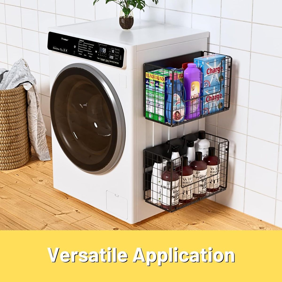 2 Set Magnetic Shelf for Fridge, Fruit Potato & Onion Storage Bins, Pantry Organizers & Storage
