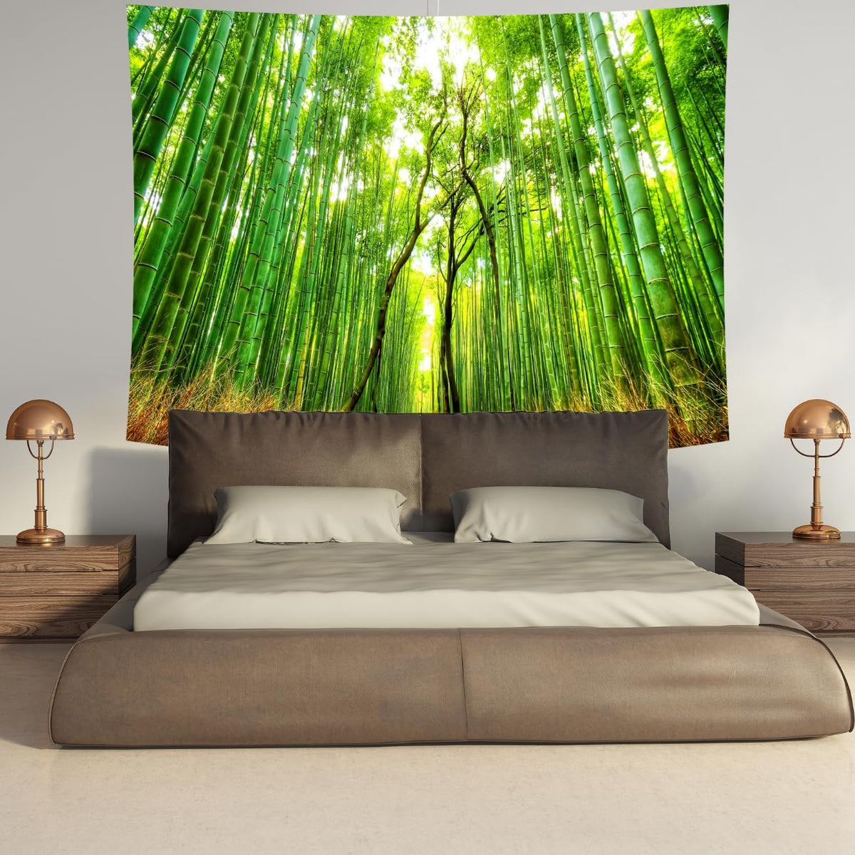 Delur Forest Pathway Tapestry Sunset Tropical Rainforest Nature Tree Tapestry Wall Hanging Sunrise