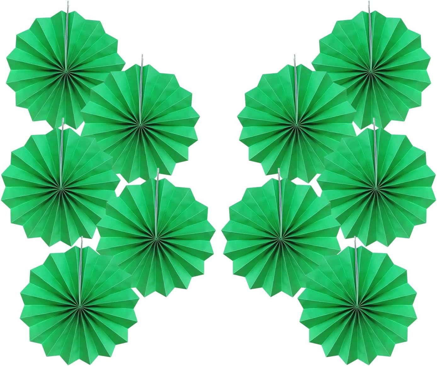 Green Party Decorations,Green Paper Decorations for Party,Tennis Party Decorations Party Paper Fans