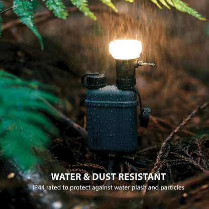 ELECOM NESTOUT Outdoor Camping LED Lantern w/ Mini Tripod, Dimmable USB Powered Soft LED Light