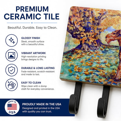 Caroline's Treasures 7343TH68 Autumn Airedale Terrier Leash or Key Holder, Wall Hooks, Key Hooks