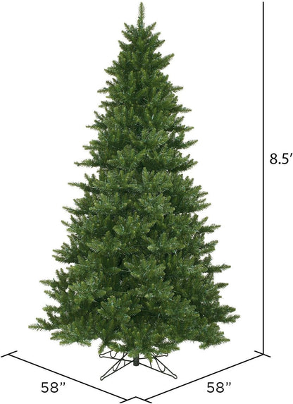 Vickerman 8.5' Tall Camdon Fir Artificial Christmas Tree, Unlit - Faux Christmas Tree - Seasonal