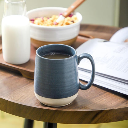 Hasense Coffee Cups, 15 oz Coffee Mugs Ceramic with Handles Set of 6, Tea Cup for Home and Office