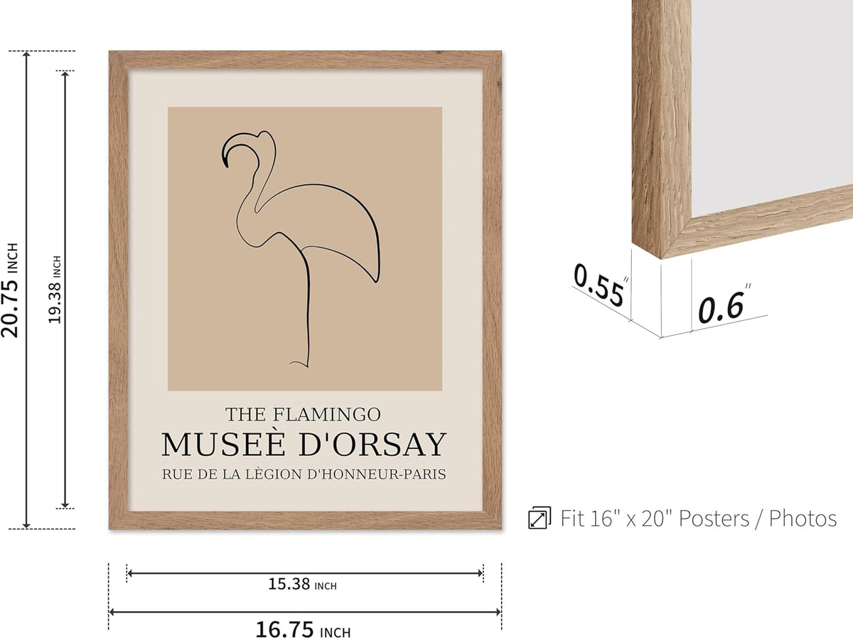 Poster Master Vintage Poster - Retro Minimalist Print - Gift for Artist, Housewarming - Flamingo