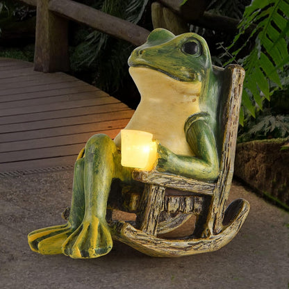 Miniature Frog Garden Statue Gifts Fall Halloween Decorations Fairy Garden Accessories Outdoor