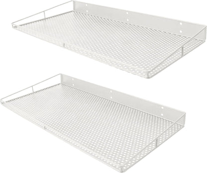RedCall Heavy-Duty Wall Shelf, 2 Pack Garage Shelf, 23.5" x 12" Large Wall Mounted Shelves for