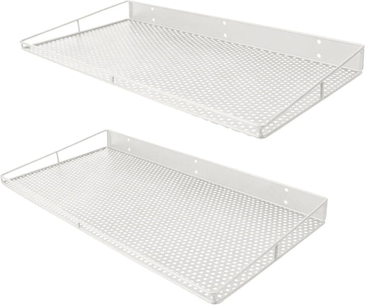 RedCall Heavy-Duty Wall Shelf, 2 Pack Garage Shelf, 23.5" x 12" Large Wall Mounted Shelves for