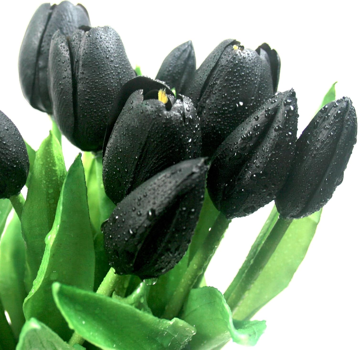 15pcs Artificial Tulips Flowers, Fake Tulips Real Touch, Faux Latex Tulips Bouquets, for Party
