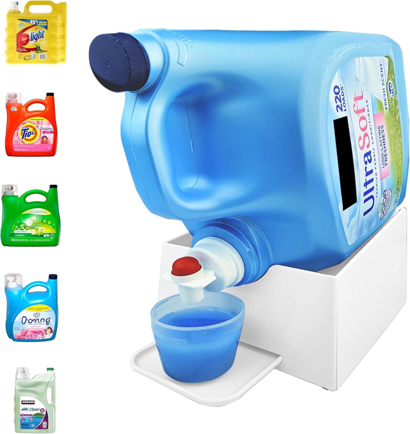 TidyFriend No-Spill Liquid Laundry Detergent Dispenser Holder, Laundry Soap Dispenser Holder with