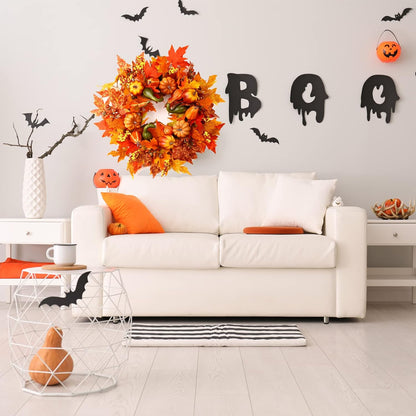 24 Inch Fall Wreaths for Front Door, Fall Decorations for Home,Fall Wreath,Autumn Wreath with