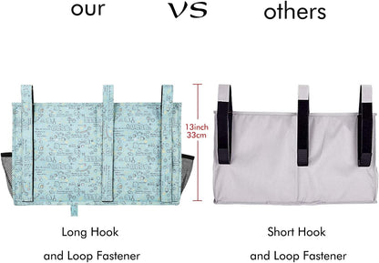Surblue Bedside Caddy Hanging Bed Organizer Storage Bag Pocket for Bunk and Hospital Beds, College