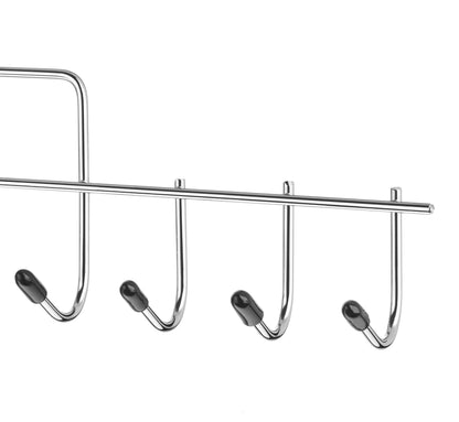 Whitmor Clothes Hanger, 10 Hook Accessory Hanger, Chrome Metal Tie Hanger for Closet, Belt, Ties