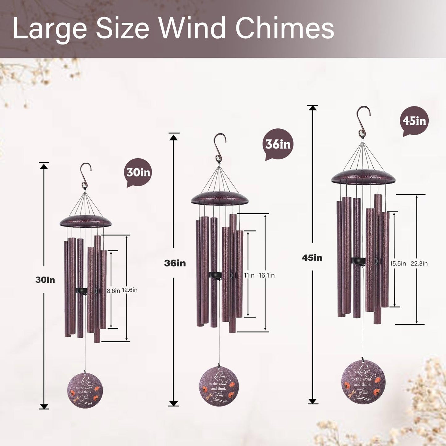 ASTARIN Dragonfly Wind Chimes for Loss of Loved One, Personalized Windchimes in Memory of a Loved
