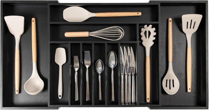 Premium Silverware, Flatware and Utensil Organizer for Kitchen Drawers, Food-Safe Contract Grade