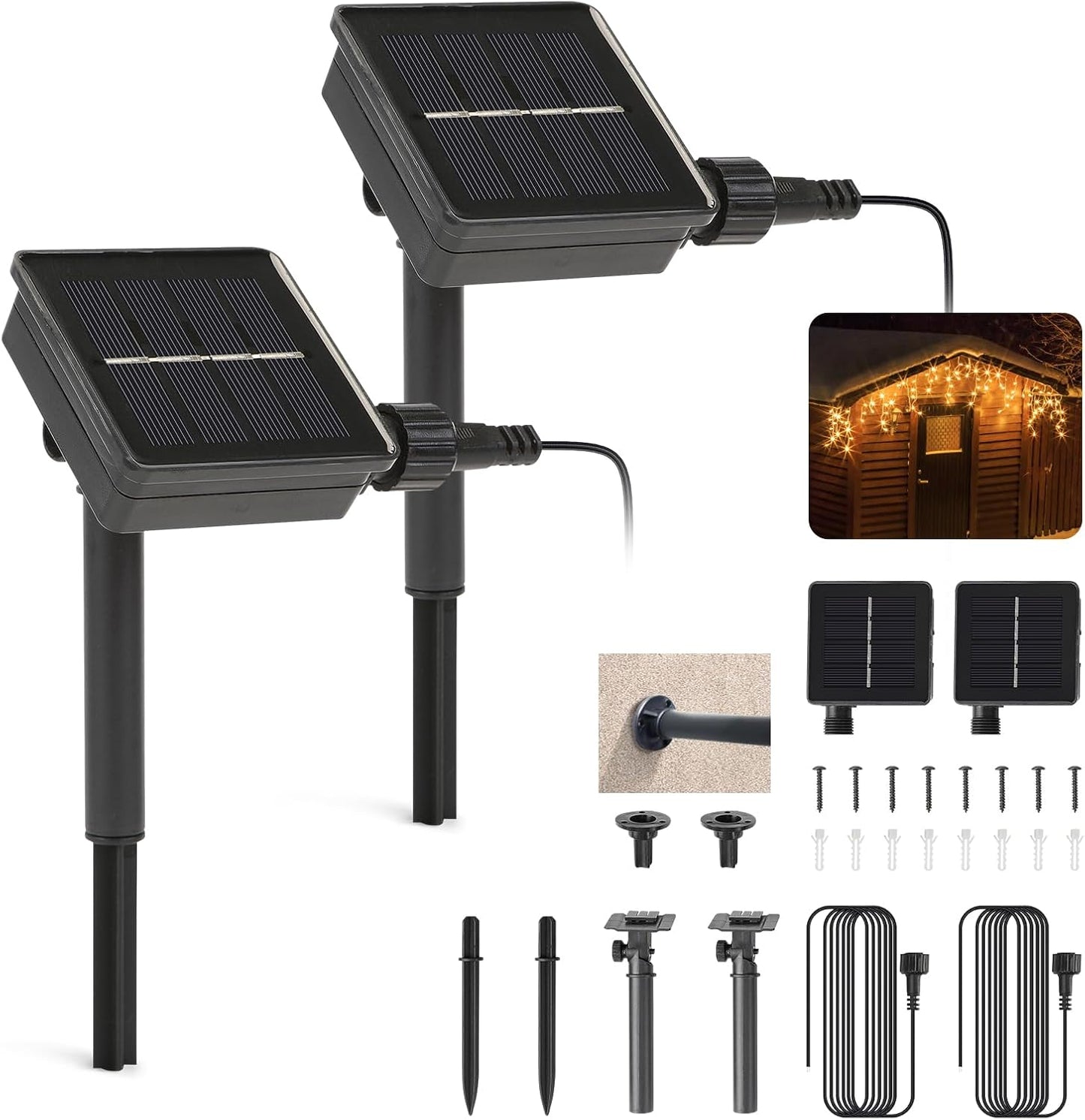 Replacement Solar Light Parts-Solar Light Replacement Tops for LED Panel Lantern Lid,Panel Lights