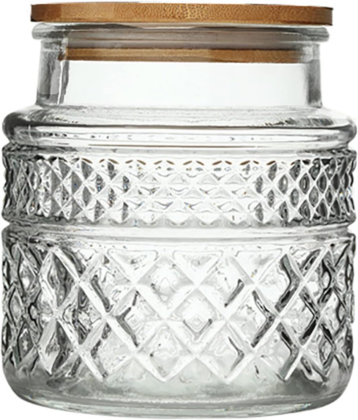 Glass Storage Jar, 38 FL OZ, Food Canisters with Bamboo Lid, Kitchen Containers Decorative Airtight