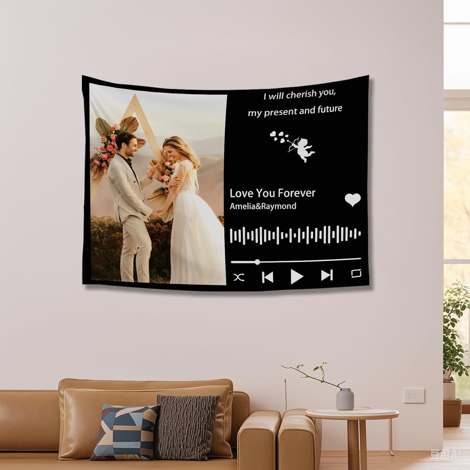 Custom Tapestry For Wall Bedroom Custom Backdrop Personalized Image Text Photo Customized Funny