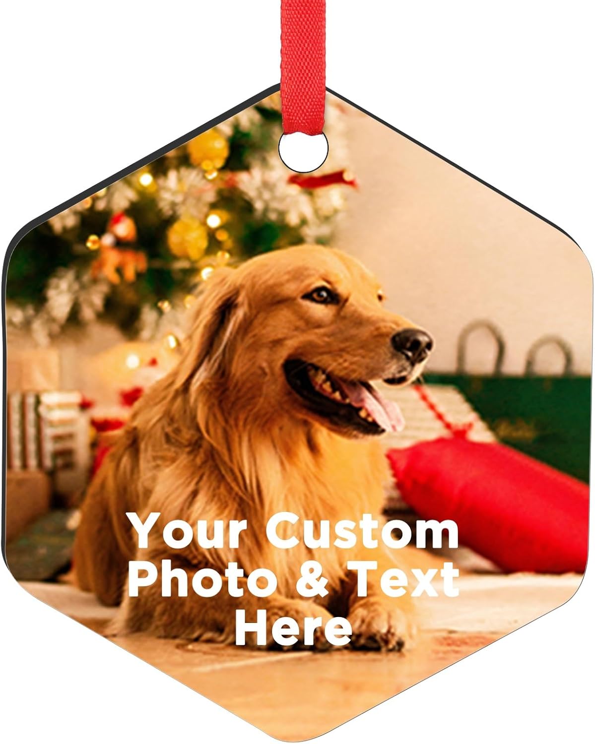 Personalized Christmas Ornaments 2024 Customized with Photo Text Ornament Keepsake Pet First