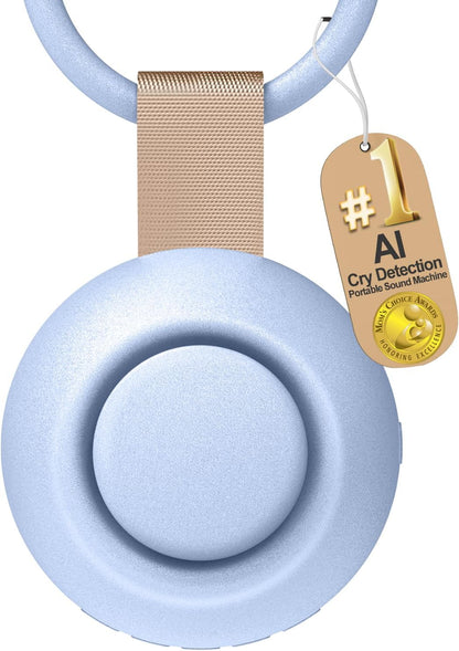 2025 Mom's Choice Awards, Portable Sound Machine for Baby Adult, AI Cry Detection, 18 Soothing