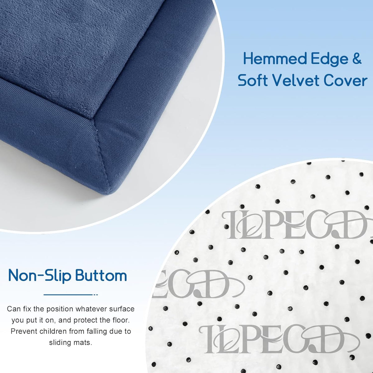 Baby Play Mat 1.2" Thick Memory Foam Nursery Rug Area Rug, 13’1” X 6’7” Yoga Mat Playmat Crawling