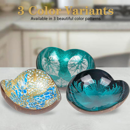 Coconut Bowls Decorative Candy Dish - Heart Acai Bowl, Natural Wooden Candy Dish, Key Bowl Holder