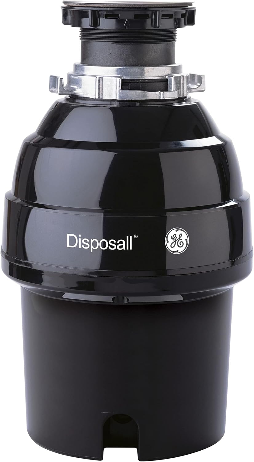 GE Disposall Continuous Feed 3/4 Horsepower Motor Garbage Disposer, Good for Grinding: Vegetable