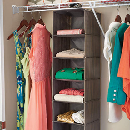ClosetMaid 31454 8-Shelf Hanging Closet Organizer, Gray