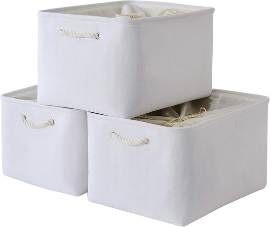 TheWarmHome Organization and Storage Basket for Shelves - Extra Jumbo 3 Pack 20.5x15.8x13.8 inch