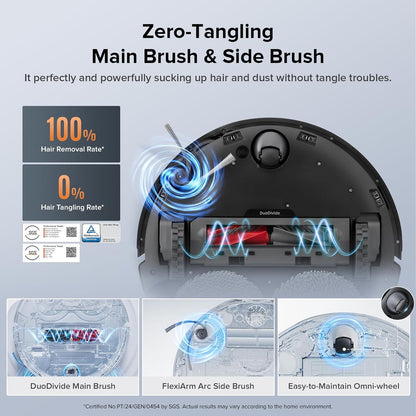 Roborock Qrevo Edge S5A Robot Vacuum and Mop, 17,000Pa, Zero-Tangling, DuoDivide Main Brush