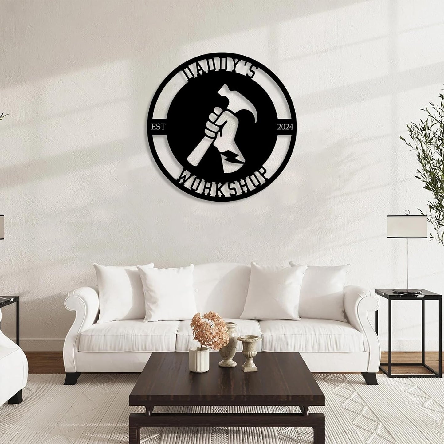 Personalized Metal Signs | Custom Plaque Wall Art | Worshop Metal Sign | Custom Sign Outdoor Metal