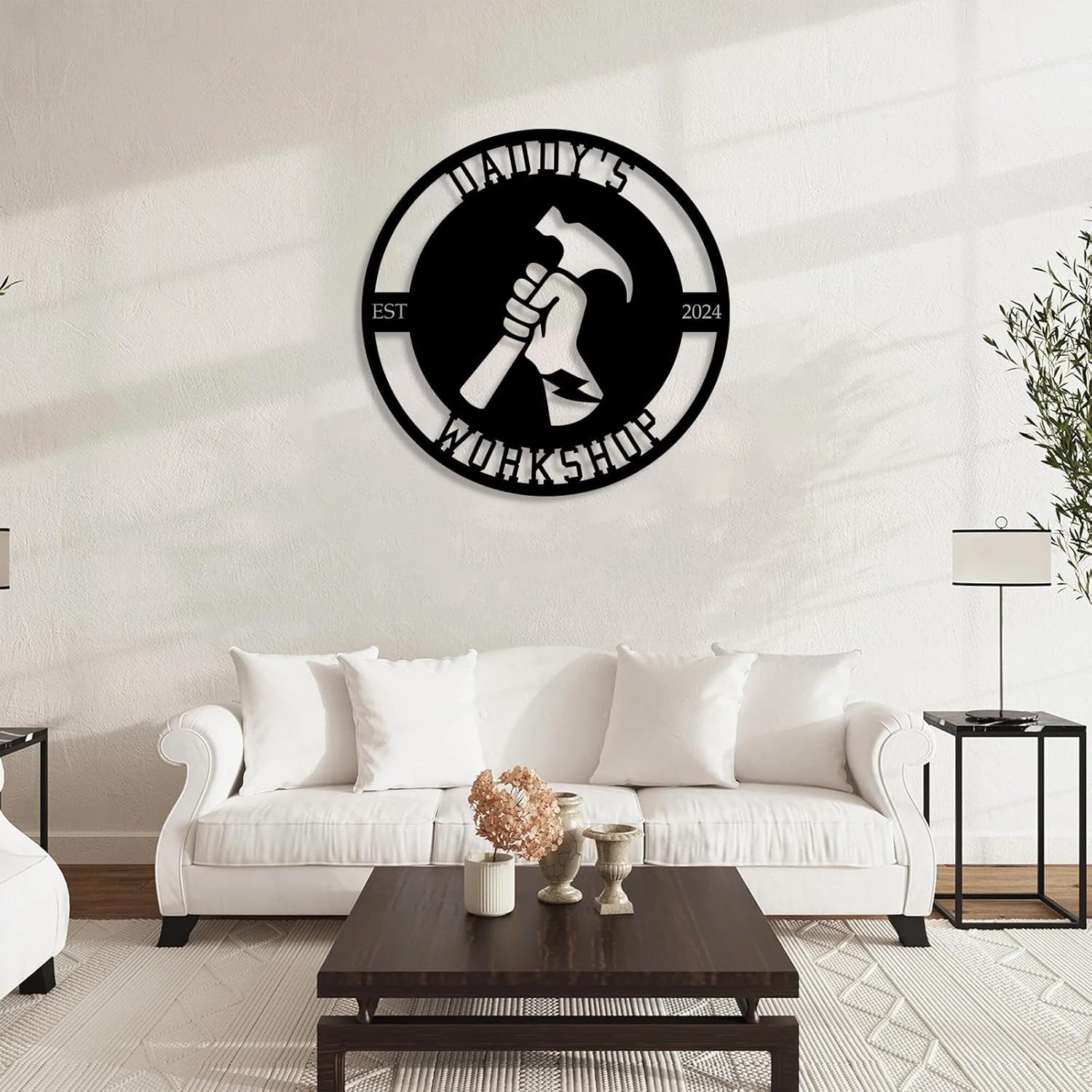 Personalized Metal Signs | Custom Plaque Wall Art | Worshop Metal Sign | Custom Sign Outdoor Metal