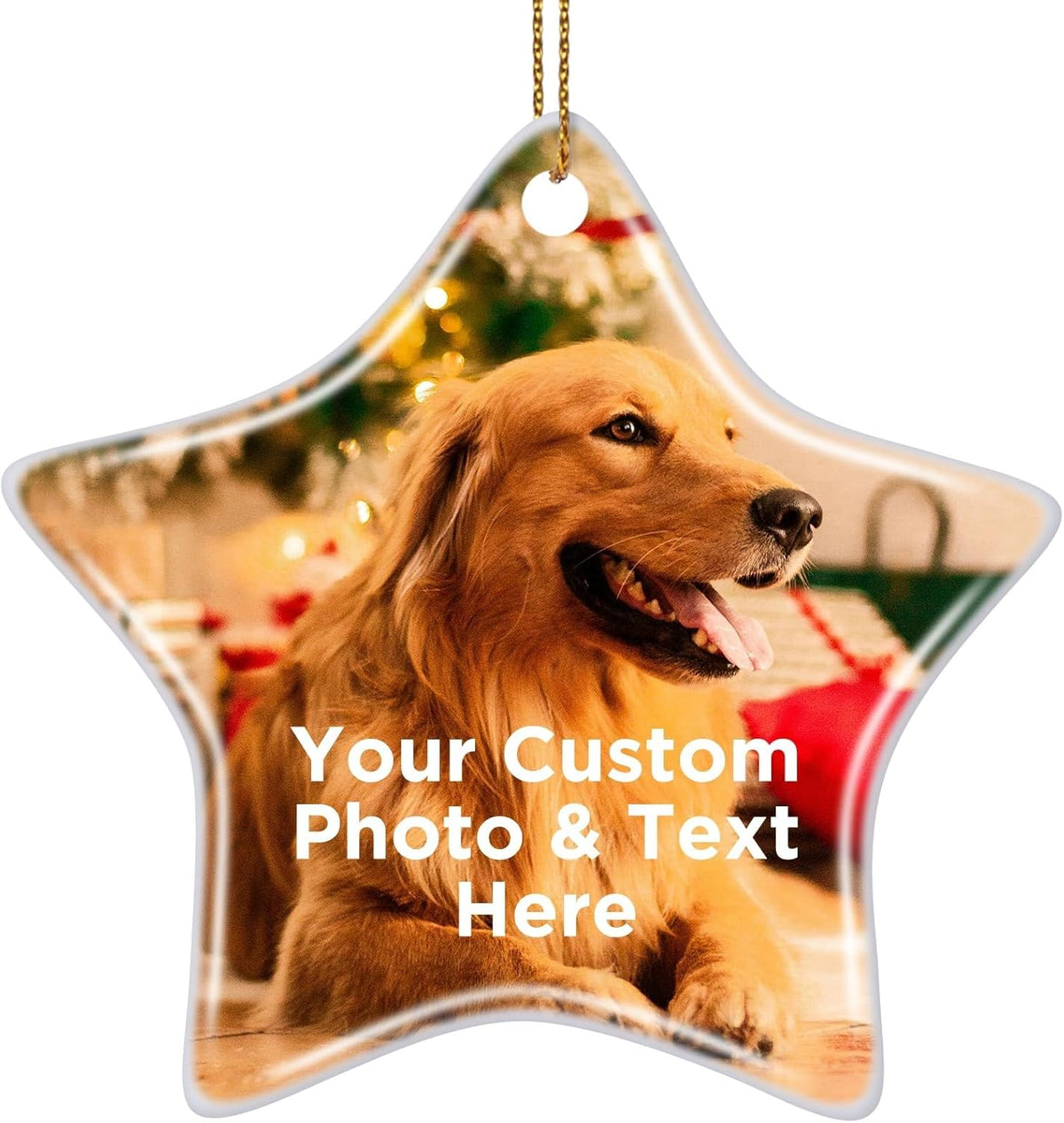 Personalized Christmas Ornaments 2024 Customized with Photo Text Ornament Keepsake Pet First