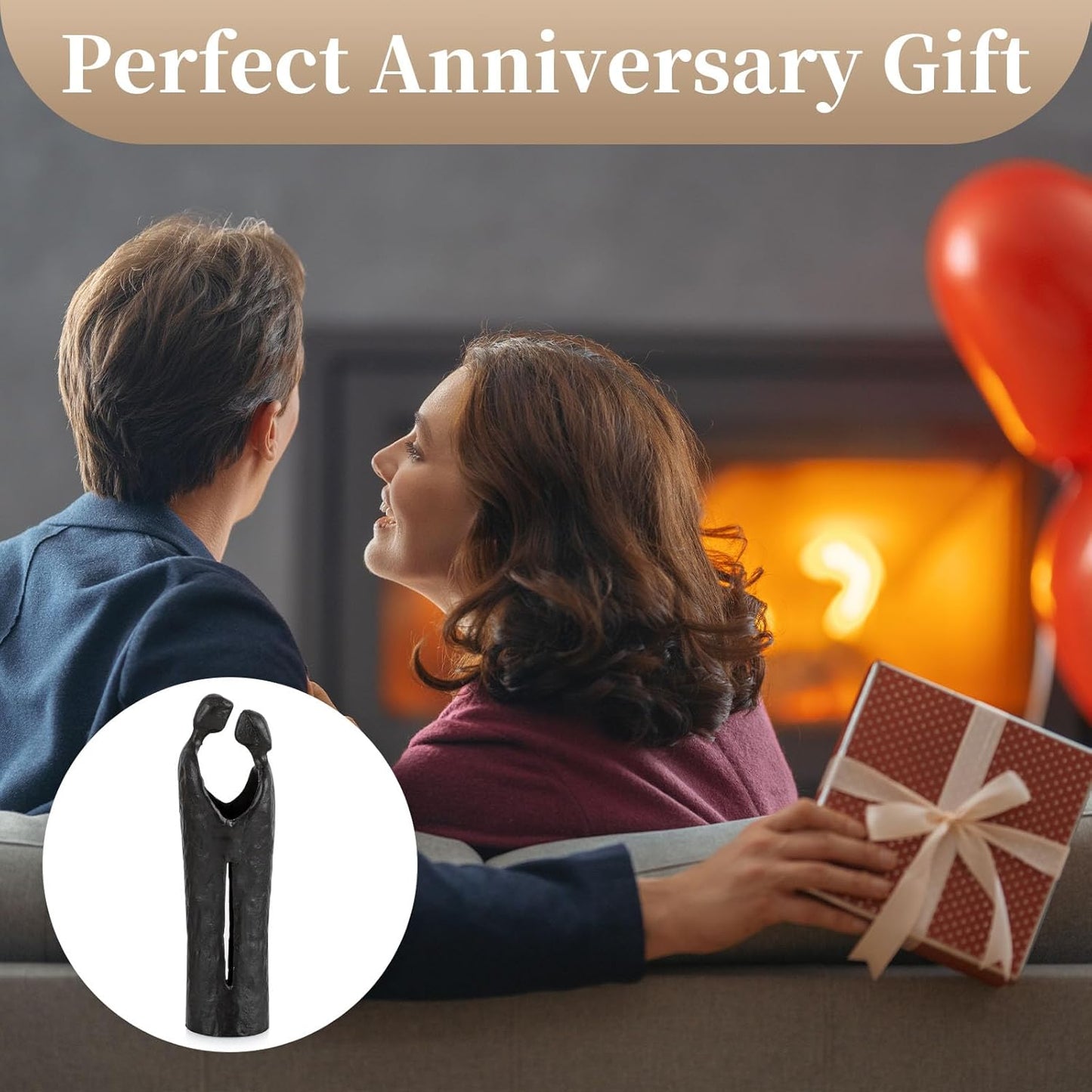 Sziqiqi 6th Anniversary Wedding Gift: Iron Gifts for 6th Anniversary for Couple - Romantic Couple