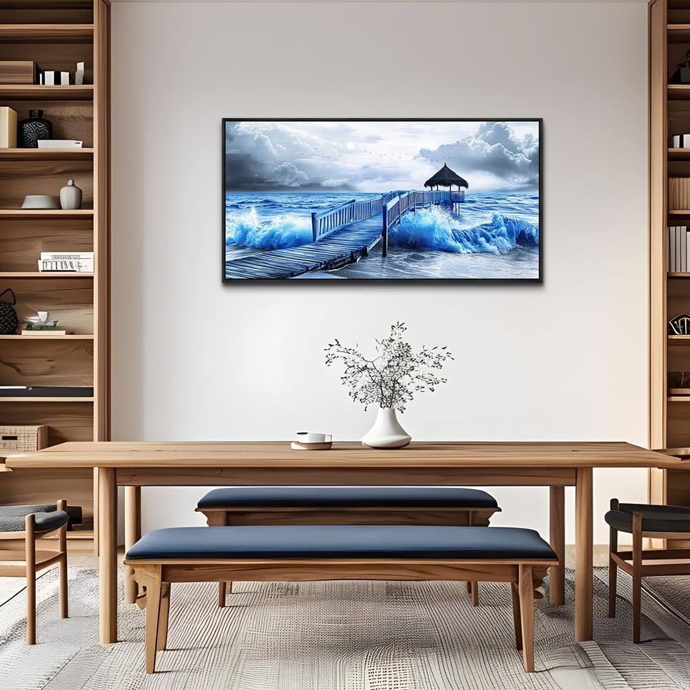 ZUITINGHUA Black Framed Canvas Wall Art For Living Room Wall Decor For Bedroom Office Wall