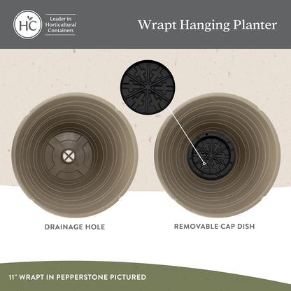 The HC Companies Wrapt Hanging Planters - Lightweight Plant Pot Hanger for Hanging Plants