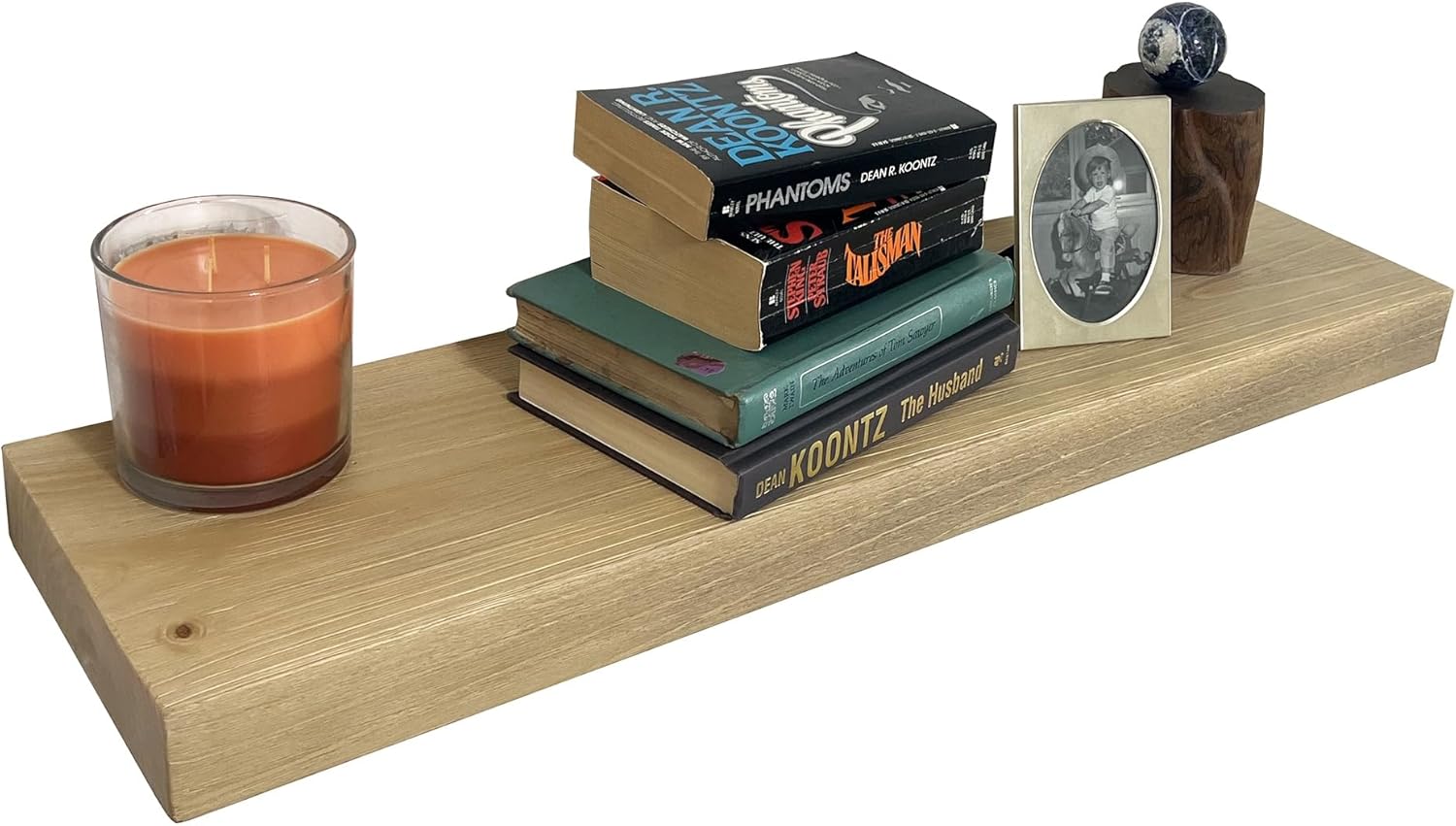joelsantiques - 30 Inch Wooden Floating Shelves for Wall - 30x6x2 in - Made of Natural Wood - Long