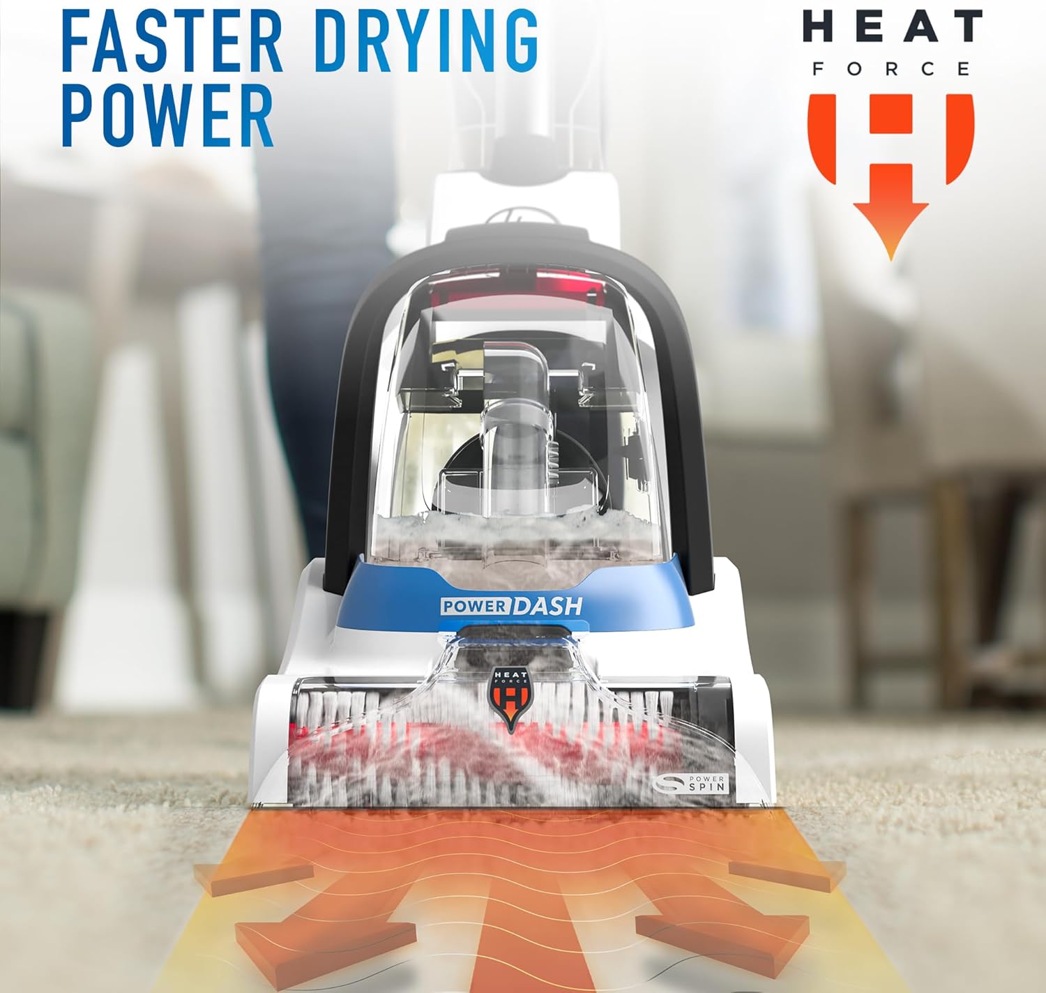 Hoover PowerDash Pet Compact Carpet Cleaner Machine, Lightweight Shampooer Machine, Pair with a