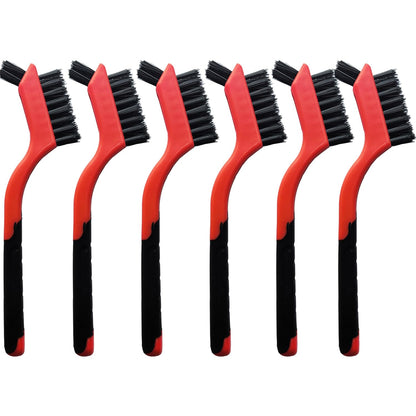 6-Pack Nylon Cleaning Brushes - Non-Scratch Nylon Bristles for Delicate Surfaces & Daily Cleaning |