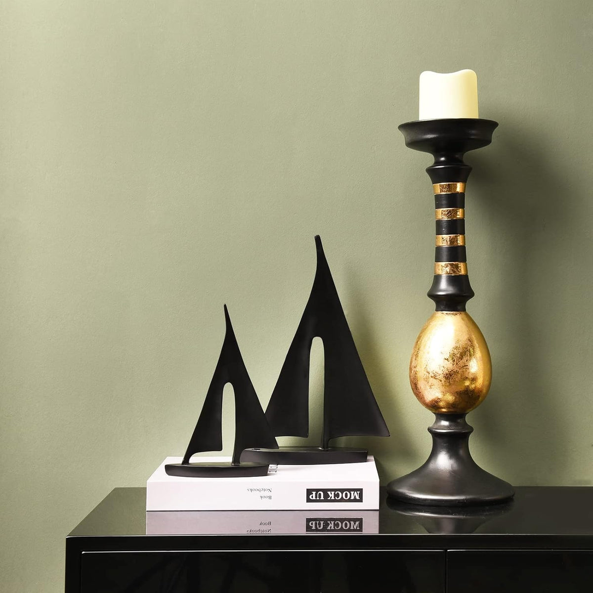 Modern Sculptures Home Decor, Sailboat Decor Ornament, Boat Decorations Statue Decor, Art