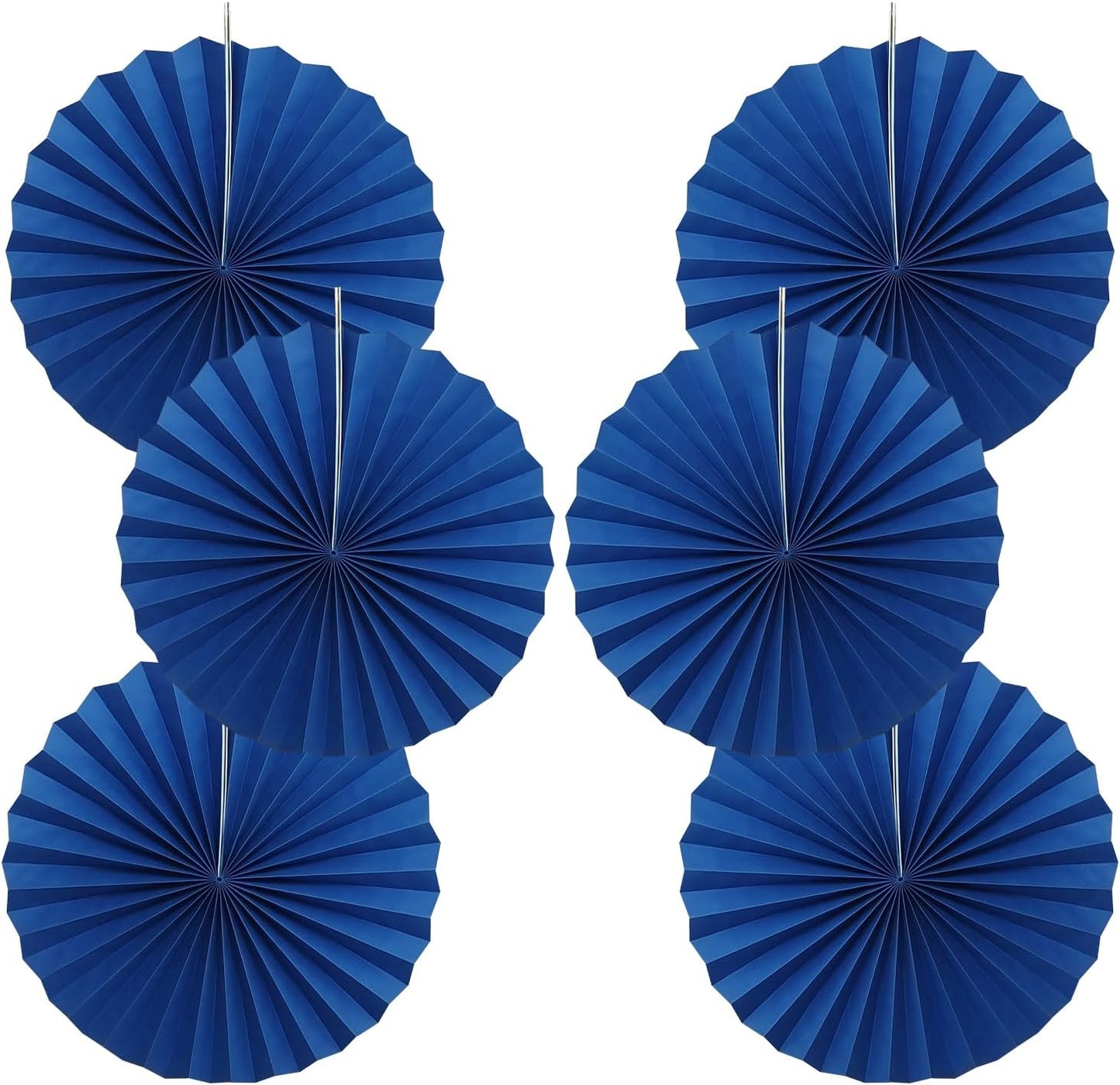 BARTHEW Blue Birthday Decorations,DIY Blue Paper Fans Hanging Decoration ,Party Decorations for