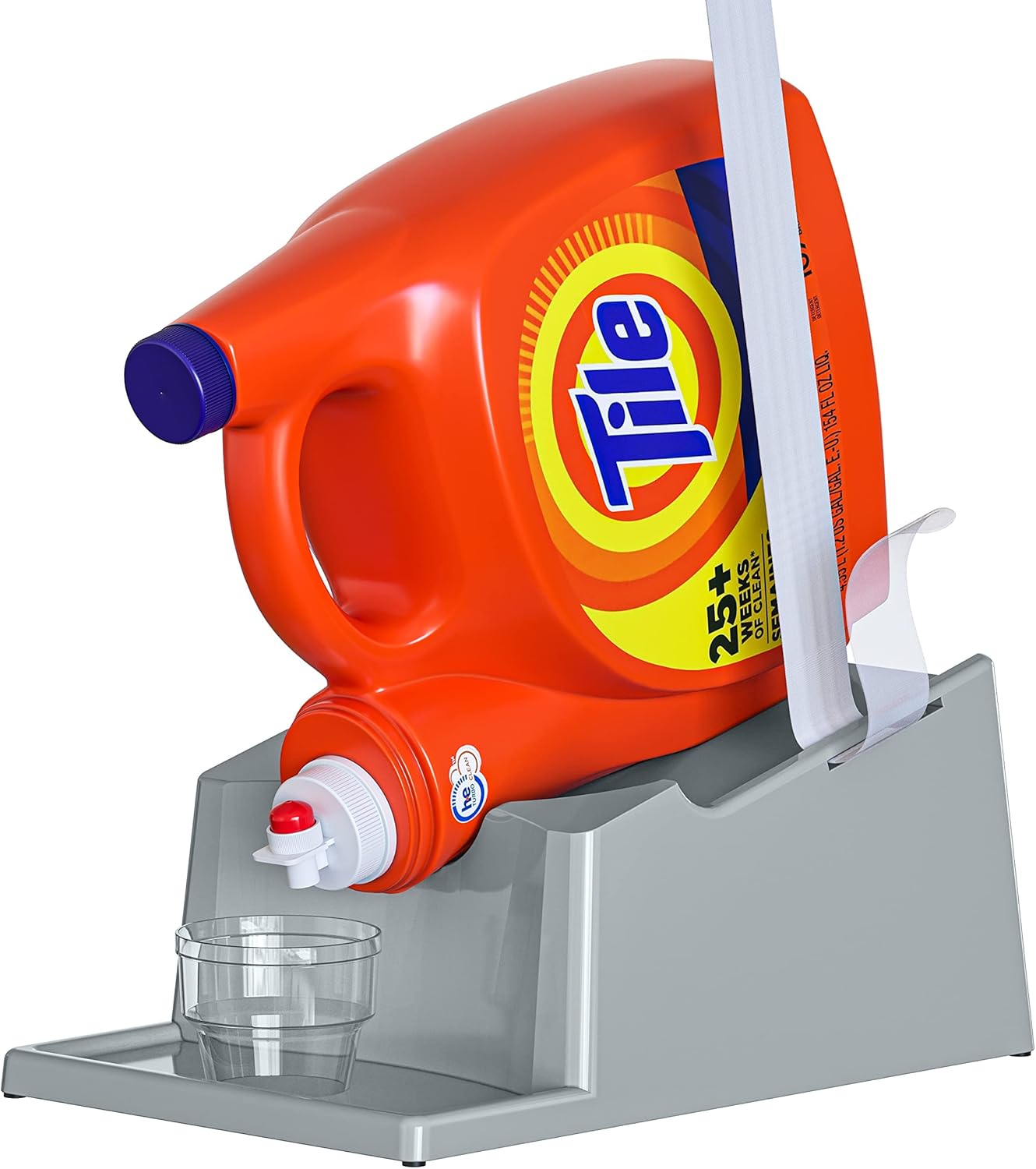 TidyFriend 2 Pack Liquid Laundry Detergent Holder Stand with Drip Tray & Rubber-Grip Feet, Stand
