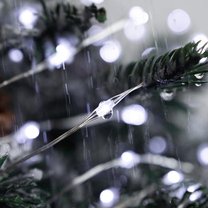 Solar String Lights for Outside,100FT 300 LEDs Solar Fairy Lights,Waterproof 8 Modes Button Outdoor
