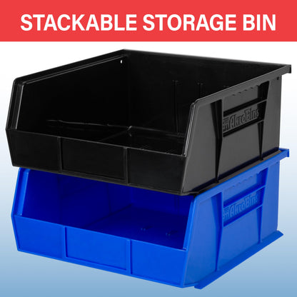 Akro-Mils 30235 AkroBins Plastic Storage Bins, 11"x11"x5", Clear, 6-Pack