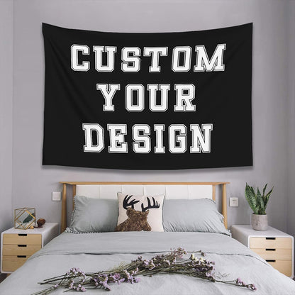 Custom Tapestry For Wall Bedroom Custom Backdrop Personalized Image Text Photo Customized Funny