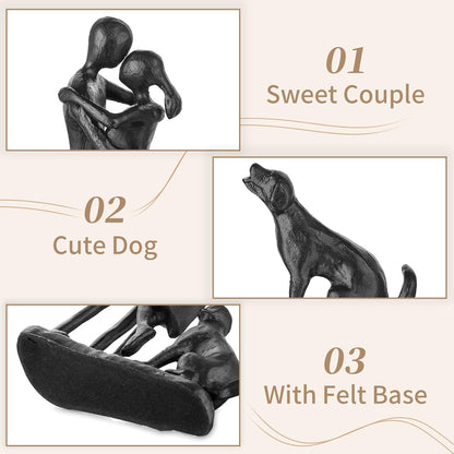 Sziqiqi Anniversary Iron Gifts for Her - Couple Love Sculpture Anniversary Iron Gift for Couple