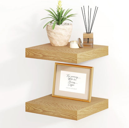 Fun Memories Floating Shelves, 8 Inch Deep Floating Shelves for Wall, 8 x 8 Wall Shelves, Rustic