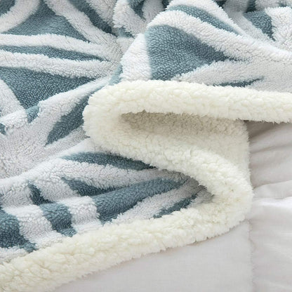 UKELER Ultra Plush Super Soft Lightweight Sherpa Throw Blanket 60''x50'' Cozy Luxury Light Blue