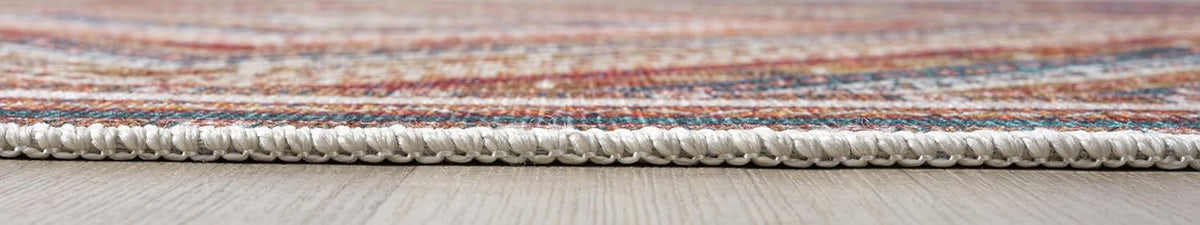Keen Home Design 8x10 Rug - Machine Washable Area Rug with Non-Slip Backing, Ideal for Living Room