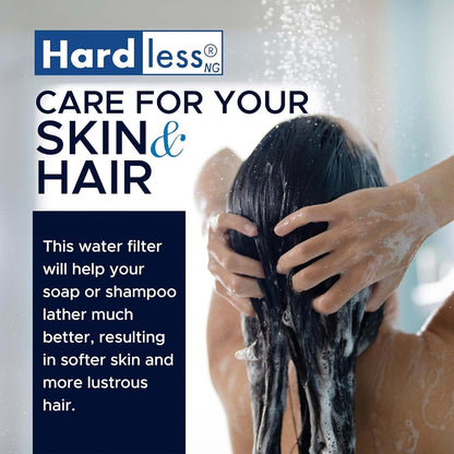 Hardless NG4L Whole House Water Filter- Salt-Free Softening Device - Reduces Limescale, Sediment &