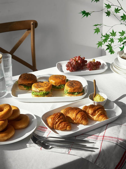 DOWAN Serving Platters and Trays for Wedding Decor, 16"/14"/12" Serving Dishes for Entertaining